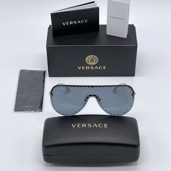 New Versace Blue Stud Unisex Sunglasses main image 6